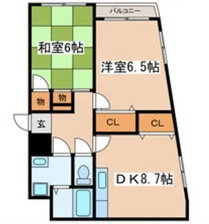 リトルガーデン【3階】の間取り