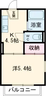 フレグランス平山E【2階】の間取り