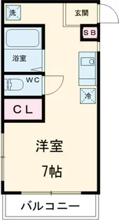 メゾン・ド・フルール八王子【1階】の間取り