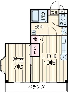 カサージュプラスワン【106号室】の間取り