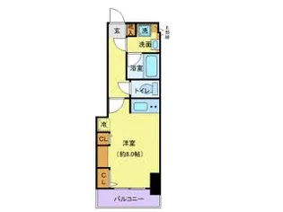 リーフコンフォート本厚木【903号室】の間取り