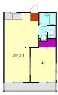 日の出ハイツ【2階】の間取り