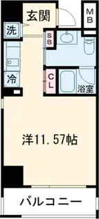 ミリアレジデンス北新宿【6階】の間取り