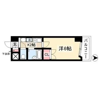 ハイツ亀島【5階】の間取り