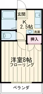 ベルハイムA【202号室】の間取り