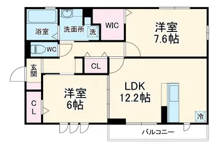 プライムアーク【2階】の間取り