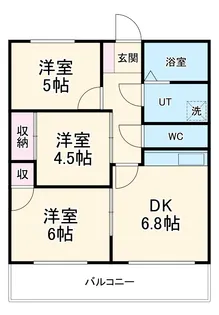 オレンジハイツ【107号室】の間取り