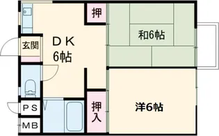 ハイツ保原【2階】の間取り