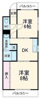 ファミーユおおぶ【2階】の間取り