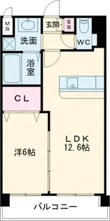 La Fase Estilo箱崎駅前【7階】の間取り