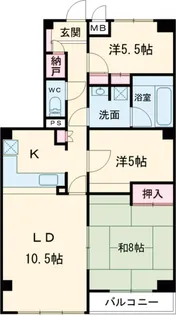 愛幸中葛西マンション【3階】の間取り