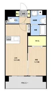 HARMONY FLATS那覇松山【602号室】の間取り