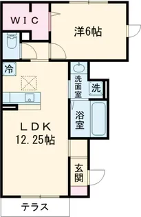 アルピーヌフローラ【1階】の間取り