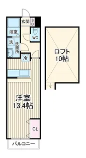 ベルゲンコート【1階】の間取り