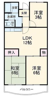 ベルドミール小田原【303号室】の間取り
