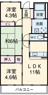 アルデール 日吉【2階】の間取り