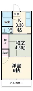 飯塚荘【201号室】の間取り