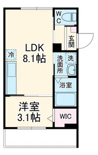 ポワリエ・多摩川【1階】の間取り