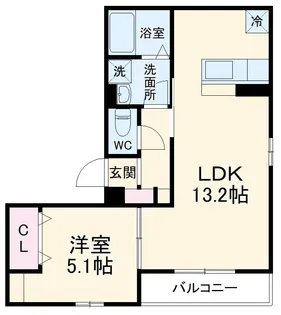 ルポ湘南【3階】の間取り