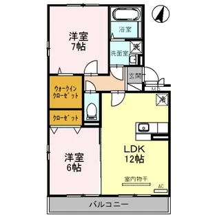 アンクレージュ A【2階】の間取り