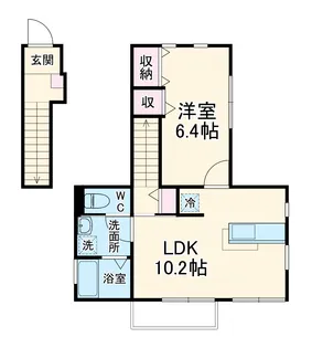 M・サフラン【2階】の間取り