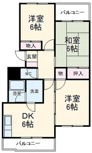 グリーンマンションテラ【2階】の間取り