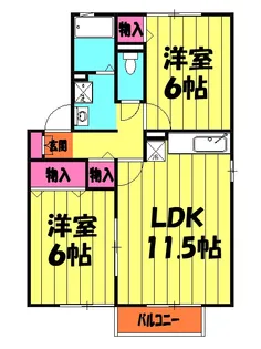 エステートM 3【2階】の間取り