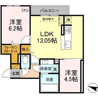 エムスクエア【3階】の間取り