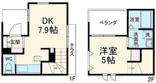 プランドール【102号室】の間取り