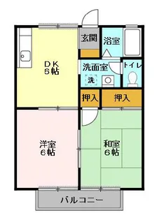 ヴェルディ清見台【1階】の間取り