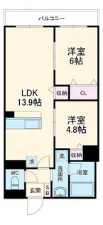 WSレジデンス【4階】の間取り