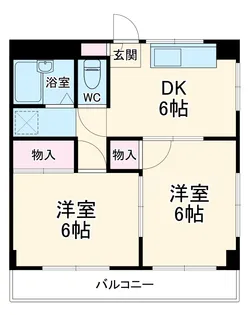 フラワーヒルズ【2階】の間取り