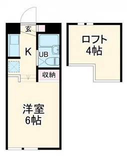 ジュネパレス門井ⅡB棟【2階】の間取り