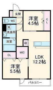サフィール【3階】の間取り