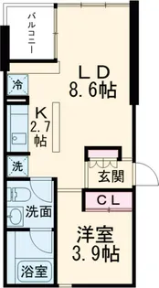 ガーデニエール砧ウエスト【4階】の間取り