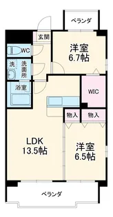 グランドゥール【303号室】の間取り