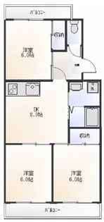 センテコスモ市川【1階】の間取り