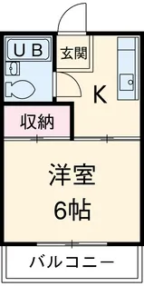 コーポ緑苑【308号室】の間取り
