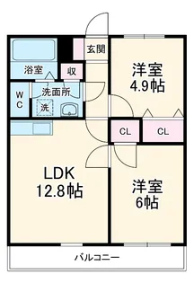 ベルコート昭和【2階】の間取り