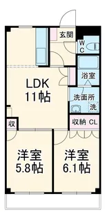 マンションソレイユ【1階】の間取り