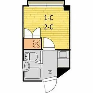 マルシンハイツ【2-C号室】の間取り