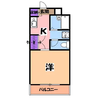 久保井マンション【307号室】の間取り