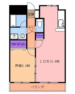 ピーノドゥーエ【1階】の間取り