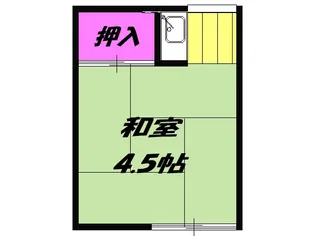 清山荘【6号室】の間取り