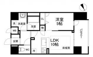 IBC Residence West【11階】の間取り