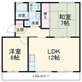 若宮ハイツ【302号室】の間取り