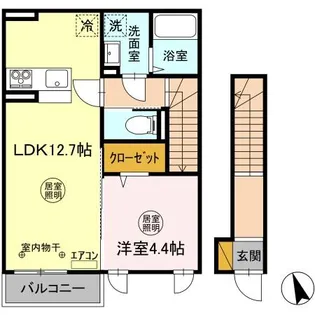 グレイスヴィラ松屋【2階】の間取り
