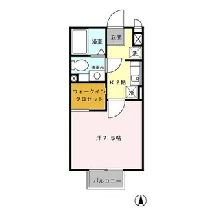 クラリスモナ【1階】の間取り