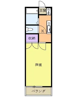 アタックスハイツ下栗A【B102号室】の間取り