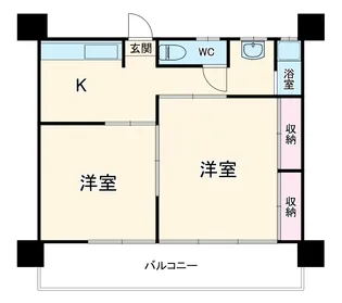 コスモスハイツ【1階】の間取り
